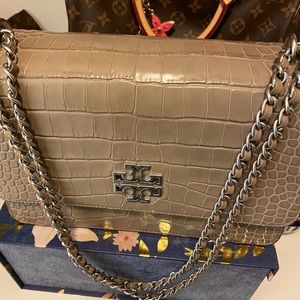 Tory Burch Croc Flap Bag *flash sale price*